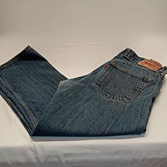 Levi's 514 Jeans Mens 36 X 30 Slim Straight Blue Denim - Picture 9 of 10